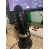 Microfone Condensador Usb Blue Yeti Blackout