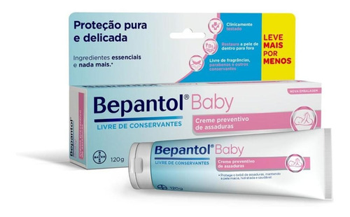 Creme Preventivo De Assaduras Sem Perfume Bepantol Baby 120g