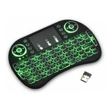 Teclado Wireless Touch Para Celular Pc Android Tv Smart Cor De Teclado Preto Idioma Português