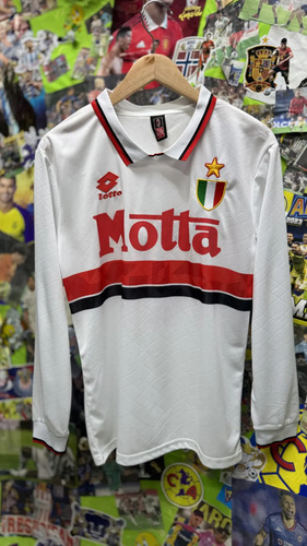 Playera Retro De Fútbol Del Ac Milán Con Dorsal De Maldini