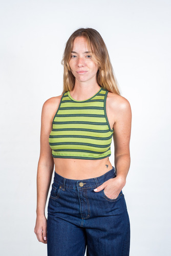 Musculosa Mujer Spy Limited Aloe Crop Top