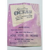 Gran Cine Ocean Programa Cine Año 1953 De Coleccion Vintage