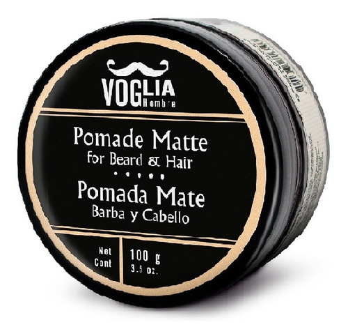 Voglia Pomada Mate Para Barba Y Cabello 100g