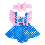 Romper Body Roupa Mesversario Galinha Pintadinha Rosa