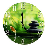 Zen Bambu 13 Reloj De Vidrio