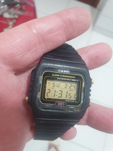 Relógio Casio Hd 200m Dw 270 Japan Antigo Do Vovo Todo Origi