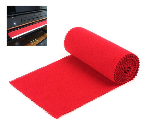 Origlam Rojo Suave De Teclado De Piano Dust Cover 88 teclas 