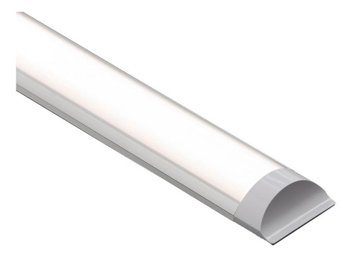 Luminária Tubular Sobrepor Led Slim 36w Branco Quente 120cm