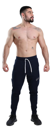 Pants Algodón Franja Red Con Cierre Calidad Fénix Fit