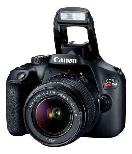 Kit Canon Eos Rebel T100 De 18 Megapíxeles Lente Ef-s 18-55 