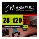 Encordado Bajo 028-120 6 Cuerdas Nickel Magma Be146n