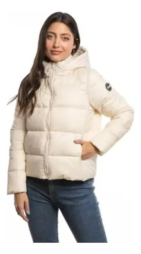 Campera Rusty De Abrigo Daily Puffer Lady Marfil