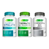 Kit Saude Coenzima Q10 + Dimalato + Treonato 360cp Ecomev