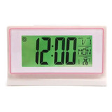Reloj Digital De Escritorio Alarma Temperatura Con Luz Led