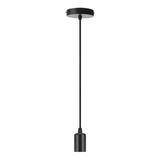 Soquete Colgante Decorativo Negro E-27 / Hb Led