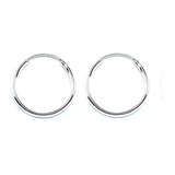 Aros Argolla 16mm Plata Fina 925