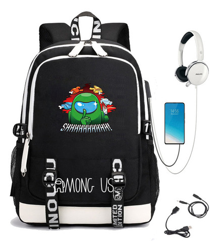 Mochila Among Us Em Torno Do Jogo Schoolbag In Our Space Wer