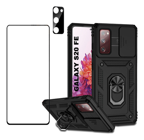 Funda Para Samsung Carcasa+ Mica De Cámara + Mica De Patalla