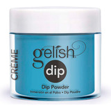 Gelish Dip Powder 23gr Polvo De Inmersion West Coast Cool Color Azul