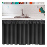 Cortina Pia Cozinha 2,20mx80cm Alt. Lindas Estampas Cor Preto