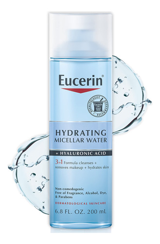 Eucerin Agua Micelar Hidratante 3 En 1, Formulada Con Ácid.