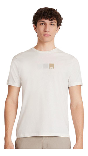 Camiseta Aramis Blocos Ve24 Off White Masculino