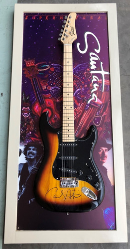 Guitarra Eléctrica De Colección Firmada Por Carlos Santana