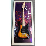 Guitarra Eléctrica De Colección Firmada Por Carlos Santana