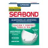 Sea Bond Superior Almohadillas Adhesivas Dentaduras Superiores 12 Piezas