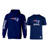 Kit De Sudadera + Playera Mod New England Patriots Estampado