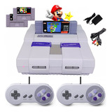 Super Nintendo Snes Original+ 2 Controles+ Cabo+ 2 Cartuchos