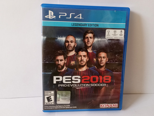 Pes 2018 Juego Playstation 4 Fisico Legendary Edition