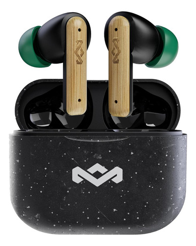 Audífonos House Of Marley Tws Em-je123-sb Con Bluetooth, Color Negro. 