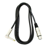 Cable De Microfono Xlr Hembra A Ts 1/4  Macho | Negro / 1...