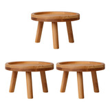 3 Soportes De Madera Para Plantas, Base Para Macetas, Tabure