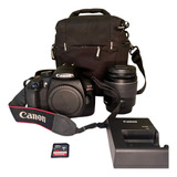 Canon T6 Rebel 18-55mm Cámara Fotográfica + Con Maleta