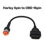 Cable De Diagnóstico Harley 16pin Obd2 Conector A 6 Pin