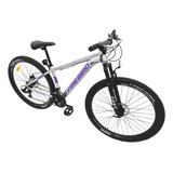 Mountain Bike Fire Bird Eco R29 S 21v Frenos De Disco Mecánico Cambios Fast/ltwoo Color Gris/violeta  