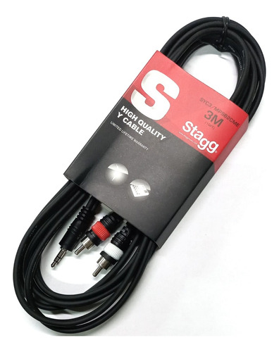 Stagg Syc3mpsb2cm Cable Mini Plug A 2 Rca De 3 Metros Edenlp