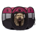 Corral Para Mascotas Perros Gatos Conejos Plegable Talla L