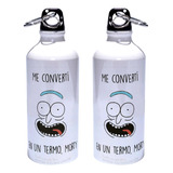 Caramañola Rick And Morty Botilito Botella Aluminio 600ml