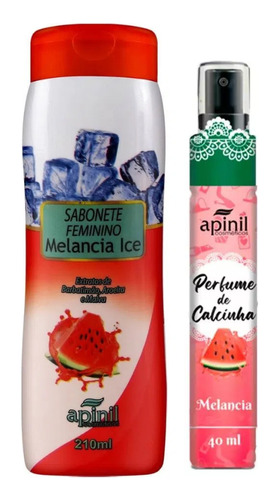 Kit Sabonete Íntimo + Perfume De Calcinha Melancia Apinil