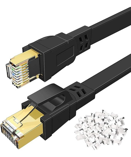 Cable De Red Cat-8 Ethernet Internet Ps5 Xbox Pc 30m (100ft)