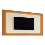 Painel Atenas Para Tv Até 58 Com Led Naturale Off White