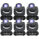 6x Moving Head Beam 100w Led Prisma 360º 8 Desenhos + Cores