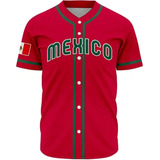 Camiseta De Béisbol De México Personalizada