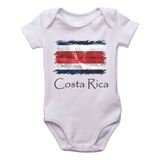 Body Infantil Costa Rica País Bandeira Bebê Kids