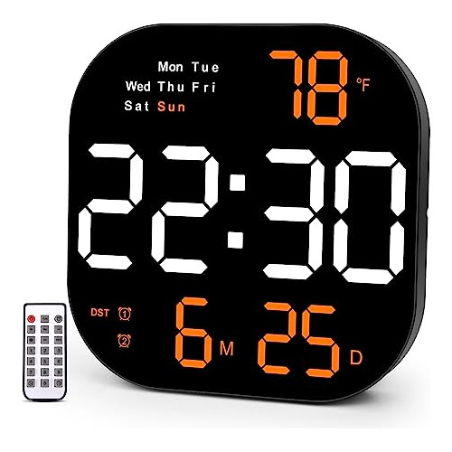 Reloj Digital De Pared, Pantalla Grande De 10.55 Pulgad...