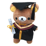 Peluche De Rilakkuma Graduacion. 30 Cms. Oso. Diploma. Toga.