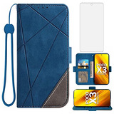 Funda Para Xiaomi Poco X3/pocox3 Nfc + Vidrio Templado Azul 